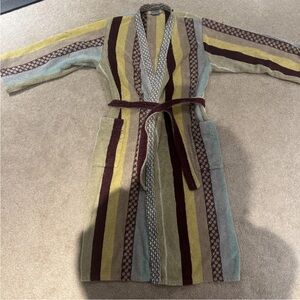 Kenzo home Multicolor Striped Robe 100% cotton size S